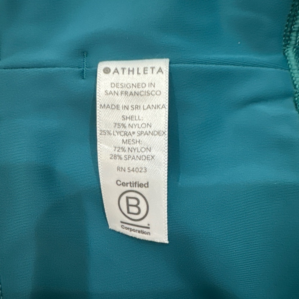 Athleta Women’s Lightning 7/8 Leggings in Teal Size XS - Picture 8 of 9